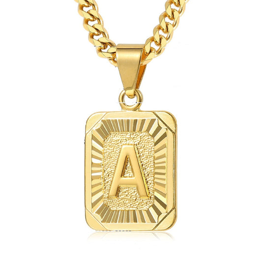 Initial Cuban Necklace