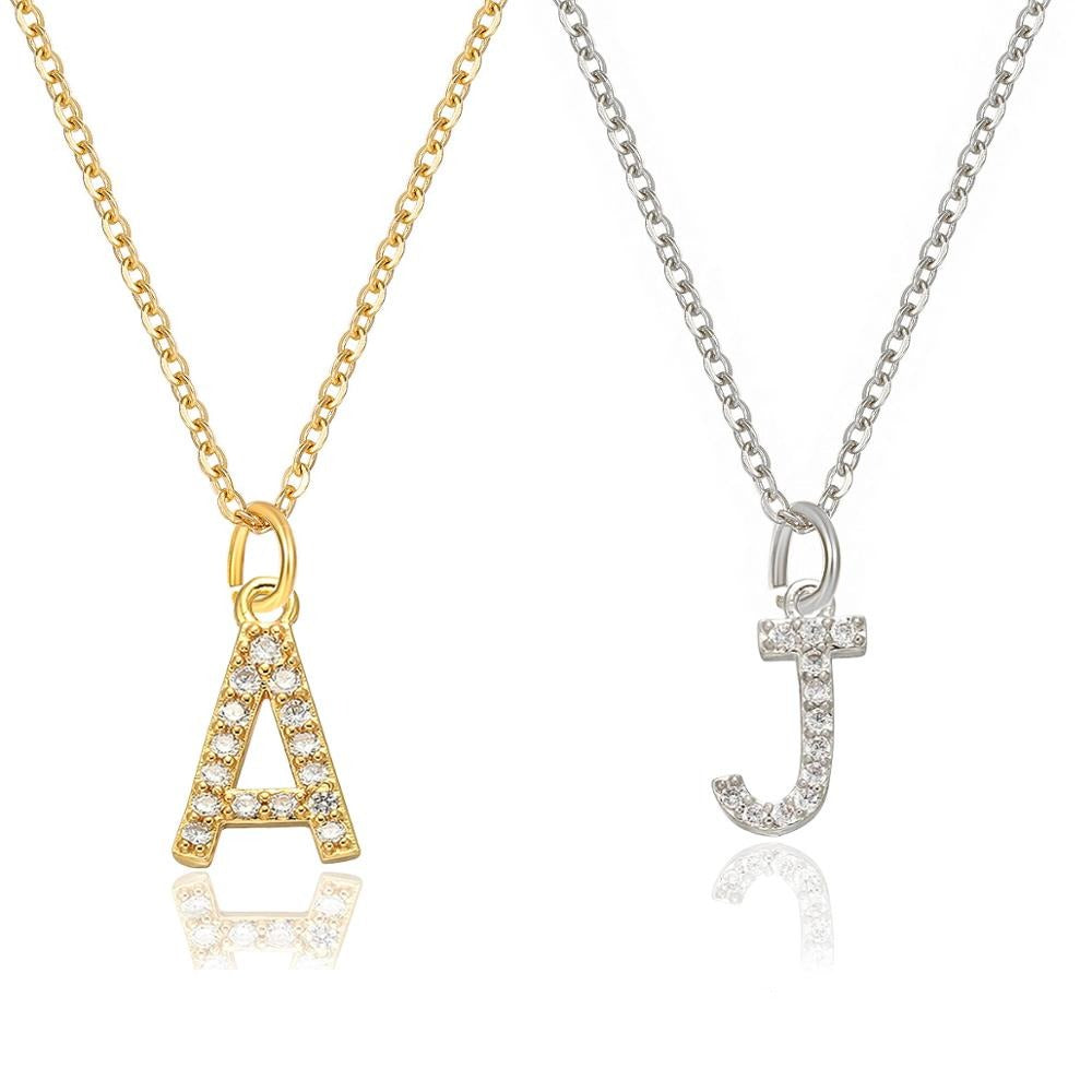 Diamond Initial Necklace