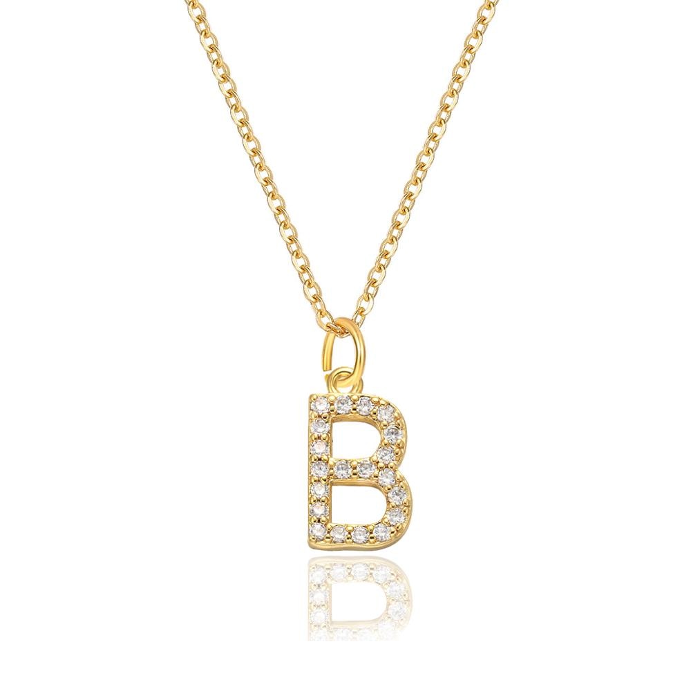 Diamond Initial Necklace